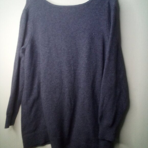 Lane Bryant Sweater Pullover 18 20 Women Long Sleeve V-Neck Gray - Picture 3 of 16